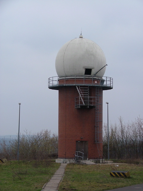 Smaller radome on seperate tower